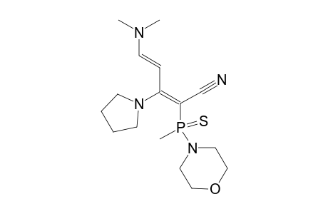 5-(Dimethylamino)-2-[methyl(morpholin-4-yl)phosphiorothioyl]-3-pyrrolidin-1-ylpenta-2,4-dienenitrile
