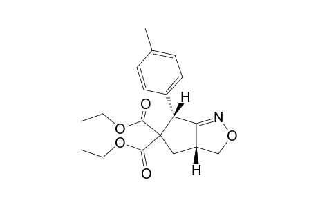 cis-5,5-Diethoxycarbonyl-3a,4-dihydro-6-(4-methylphenyl)-3H,6H-cyclopenta[3.4-c]isoxazole