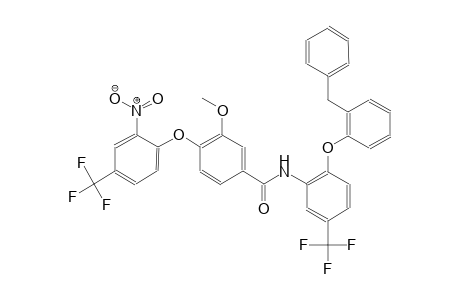 benzamide, 3-methoxy-4-[2-nitro-4-(trifluoromethyl)phenoxy]-N-[2-[2-(phenylmethyl)phenoxy]-5-(trifluoromethyl)phenyl]-