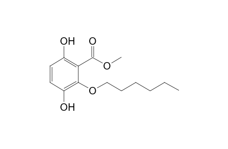 2-Carbomethoxy-3-hexanyloxybenzohydroquinone