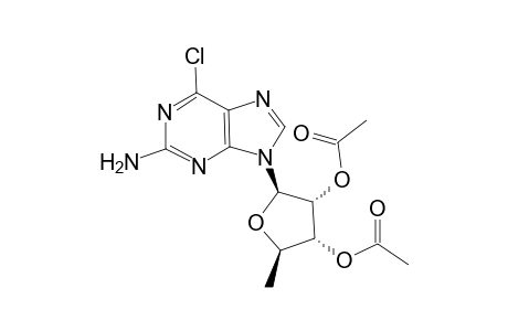 9-(2,3-Di-O-acetyl-5-deoxy-D-ribofuranosyl)-2-amino-6-chloropurine