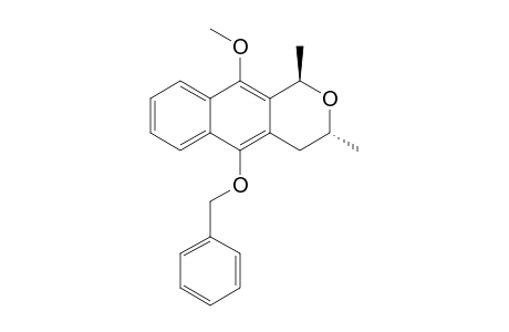 trans-5-Benzyloxy-3,4-dihydro-10-methoxy-1,3-dimethyl-1H-naphtho[2,3-c]pyran