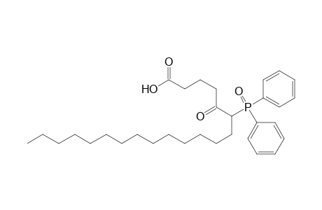 Eicosanoic acid, 6-(diphenylphosphinyl)-5-oxo-, (.+-.)-