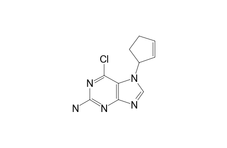 2-AMINO-6-CHLORO-7-(CYCLOPENT-2-ENYL)-7H-PURINE