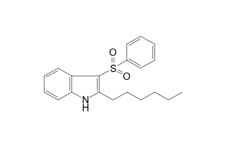 2-Hexyl-3-(phenylsulfonyl)-1H-indole