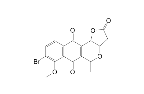 8-Bromo-7-methoxy-5-methyl-3,3a,5,11b-tetrahydro-2H-furo[3,2-b]naphtho[2,3-d]pyran-2,6,11-trione