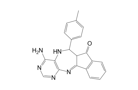 11-Amino-6-(4-methylphenyl)-6,7-dihydroindeno[1,2-e]pyrimido[4,5-b][1,4]diazepin-5(5aH)-one