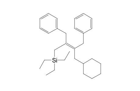 (E)-1-Cyclohexyl-2,3-di(phenylmethyl)-4-triethylsilyl-2-butene