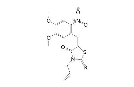 (5E)-3-allyl-5-(4,5-dimethoxy-2-nitrobenzylidene)-2-thioxo-1,3-thiazolidin-4-one