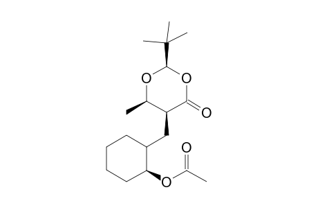 (1'S,2R,5S,6R)-5-(1'-Acetoxy-2'-cyclohexylmethyl)-2-(t-butyl)-6-methyl-1,3-dioxan-4-one
