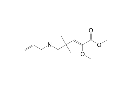 Z-METHYL-5-ALLYLAMINO-4,4-DIMETHYL-2-METHOXYPENT-2-ENOATE