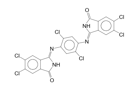 (3Z)-5,6-Dichloro-3-[(2,5-dichloro-4-([(1Z)-5,6-dichloro-3-oxo-2,3-dihydro-1H-isoindol-1-ylidene]amino)phenyl)imino]-2,3-dihydro-1H-isoindol-1-one