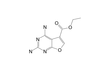 2,4-DIAMINO-5-ETHOXYCARBONYLFURO-[2.3-D]-PYRIMIDINE