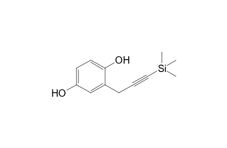 2-[3-(Trimethylsilyl)prop-2-ynyl]benzene-1,4-diol