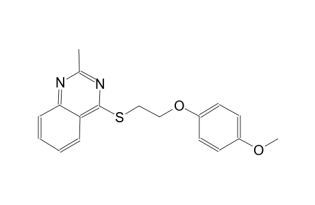 4-([2-(4-Methoxyphenoxy)ethyl]sulfanyl)-2-methylquinazoline