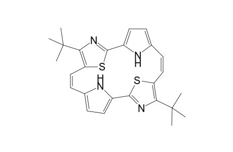 2,12-di(t-Butyl)-3,20 : 10, 13-di(epi)-thio-6,9 ; 16, 19-diimino-1,11-diaza[20]annulene