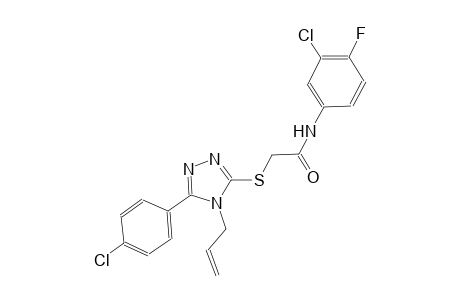 2-{[4-allyl-5-(4-chlorophenyl)-4H-1,2,4-triazol-3-yl]sulfanyl}-N-(3-chloro-4-fluorophenyl)acetamide