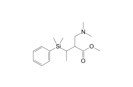 Methyl (2RS,1'RS)-3-Dimethyl(phenyl)silyl-2-(N,N-dimethylaminomethyl)butanoate