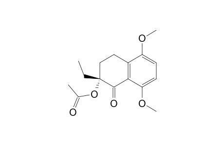 1(2H)-Naphthalenone, 2-(acetyloxy)-2-ethyl-3,4-dihydro-5,8-dimethoxy-, (R)-