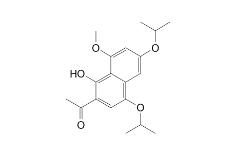 Ethanone, 1-[1-hydroxy-8-methoxy-4,6-bis(1-methylethoxy)-2-naphthalenyl]-