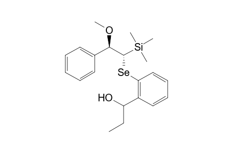 (1R,2R)-1-{2'-[1"-(Hydroxypropyl)]phenyl}seleno-1-(trimethyl)silyl-2-methoxy-2-phenyl-ethane