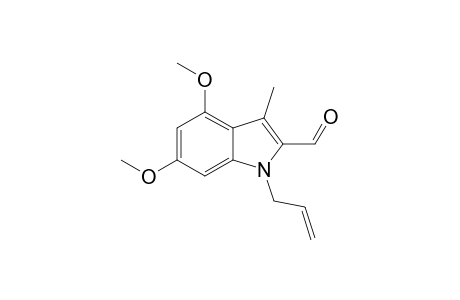 4,6-DIMETHOXY-3-METHYLINDOLE-1-(PROP-2'-ENYL)-2-CARBALDEHYDE