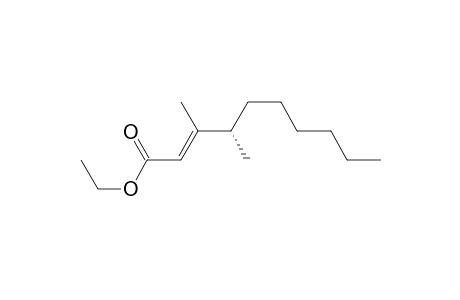 Ethyl (2E,4S)-3,4-dimethyl-2-decenoate