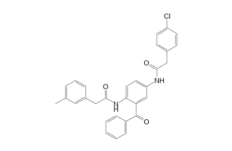 N-{2-Benzoyl-4-[2-(4-chloro-phenyl)-acetylamino]-phenyl}-2-m-tolyl-acetamide