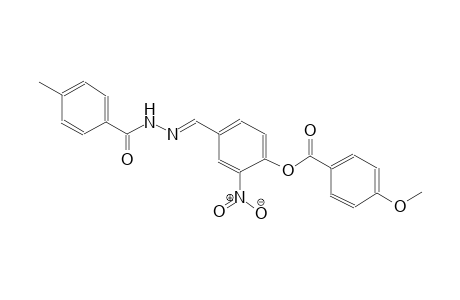 benzoic acid, 4-methyl-, 2-[(E)-[4-[(4-methoxybenzoyl)oxy]-3-nitrophenyl]methylidene]hydrazide