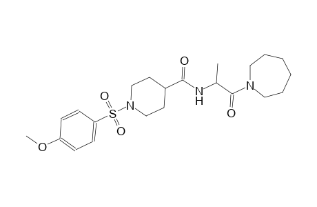 N-[(1S)-2-hexahydro-1H-azepin-1-yl-1-methyl-2-oxoethyl]-1-[(4-methoxyphenyl)sulfonyl]-4-piperidinecarboxamide