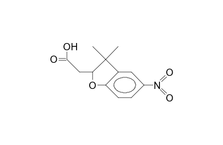 2-Benzofuranacetic acid, 2,3-dihydro-3,3-dimethyl-5-nitro-