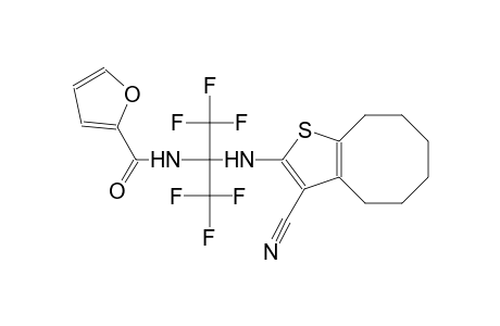 N-[1-[(3-cyano-4,5,6,7,8,9-hexahydrocycloocta[b]thien-2-yl)amino]-2,2,2-trifluoro-1-(trifluoromethyl)ethyl]-2-furamide