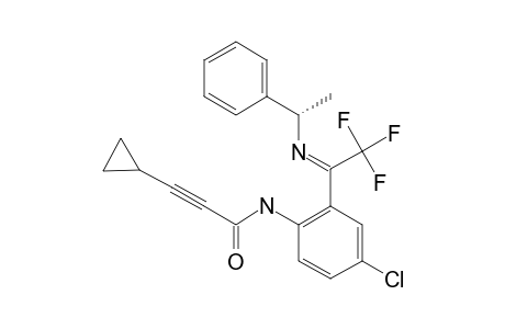 N-[2-[(3R)-(1Z)-2-AZA-3-PHENYL-1-(TRIFLUOROMETHYL)-BUT-1-ENYL]-4-CHLOROPHENYL]-3-CYCLOPROPYLPROP-2-YNAMIDE