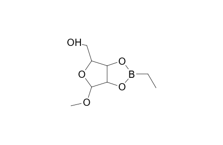 alpha-D-LYXOFURANOSIDE, METHYL, CYCLIC 2,3-(ETHYLBORONATE)