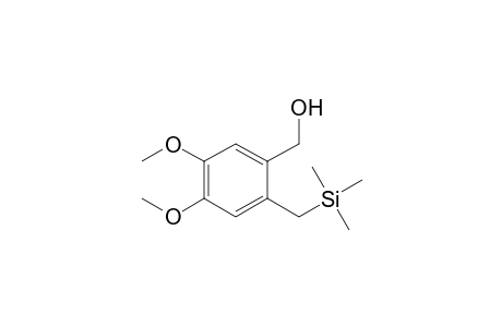 4,5-Dimethoxy-2-((trimethylsilyl)methyl)benzyl alcohol