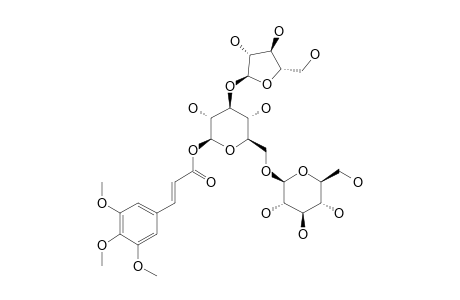 1-O-(E)-3,4,5-TRIMETHOXYCINNAMOYL-[ALPHA-L-ARABINOFURANOSYL-(1->3)-O-BETA-D-GLUCOPYRANOSYL-(1->6)]-BETA-D-GLUCOPYRANOSE