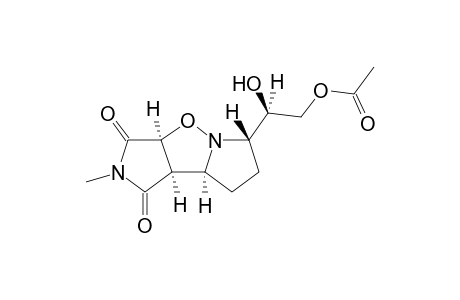 5-[(2-Acetoxy-1-hydroxy)ethyl]-10-methyl-6,10-diaza-7-oxatricyclo[6.3.0.0(2,6)]undecan-9,11-dione isomer