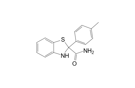 2-(4'-Methylphenyl)-2,3-dihydrobenzothiazole-2-carboxamide