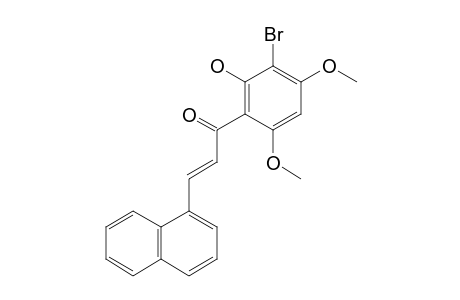 (2E)-1-(2'-HYDROXY-3'-BROMO-4',6'-DIMETHOXYPHENYL)-3-(1-NAPHTHYL)-2-PROPEN-1-ONE