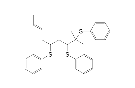 (E) and (Z)-(6R,7S)-6,8-Dimethyl-5,7,8-tris(phenylthio)non-2-ene