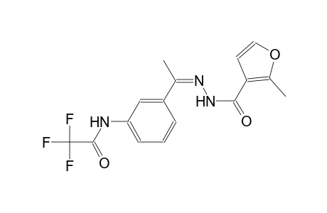 2,2,2-trifluoro-N-{3-[(1Z)-N-(2-methyl-3-furoyl)ethanehydrazonoyl]phenyl}acetamide