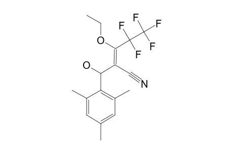(E)-2-CYANO-3-ETHOXY-4,4,5,5,5-PENTAFLUORO-1-MESITYLPENT-2-EN-1-OL