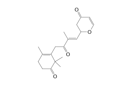 2-{4'-[(5''-Oxo-2'',6'',6''-trimethylcyclohex-1''-enyl)-3'-oxo-2'-methylbut-2'-en-1'-yl]-2,3-dihydropyran-4-one
