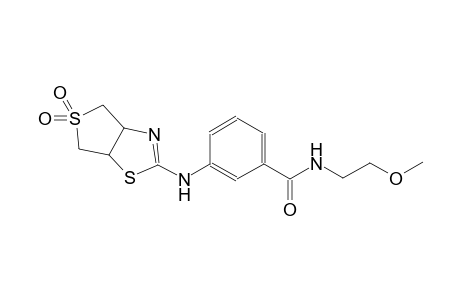 benzamide, 3-[(3a,4,6,6a-tetrahydro-5,5-dioxidothieno[3,4-d]thiazol-2-yl)amino]-N-(2-methoxyethyl)-