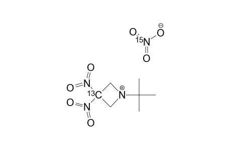 1-TERT.-BUTYL-3,3-DINITRO-AZETIDINIUM-3-(13)C-NITRATE-(15)N