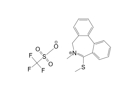 6-Methyl-7-methylthio-5H-dibenz[c,e]azepinium trifluoromethanesulphonate