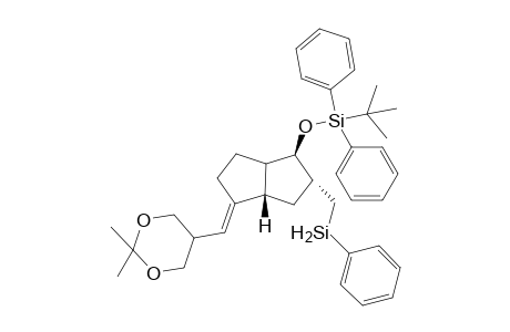 (5E,1R*,2R*,4S*,8R*)1-[(tert-Butyldimethylsilyl)oxy]-5-[(5'-(2',2'-dimethyl-1',3'-dioxanyl)methylene]-2-[(phenylsilyl)methyl]bicyclo[3.3.0]octane
