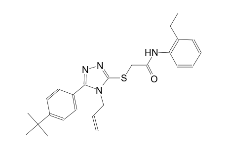 2-{[4-allyl-5-(4-tert-butylphenyl)-4H-1,2,4-triazol-3-yl]sulfanyl}-N-(2-ethylphenyl)acetamide
