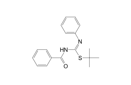Carbamimidothioic acid, N-benzoyl-N'-phenyl-, 1,1-dimethylethyl ester