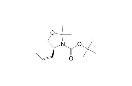 (4S)-2,2-dimethyl-4-[(Z)-prop-1-enyl]-3-oxazolidinecarboxylic acid tert-butyl ester